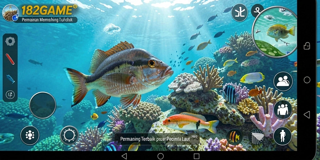 Tangkapan ikan yang menakjubkan dalam gameplay 182GAME.