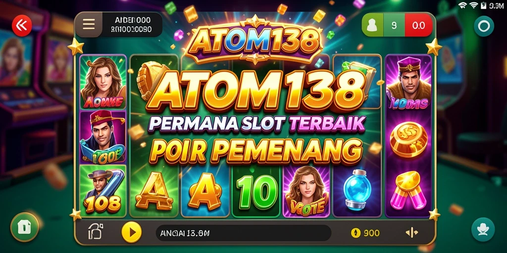 Screenshot ATOM138 menampilkan momen seru dalam permainan Slot.