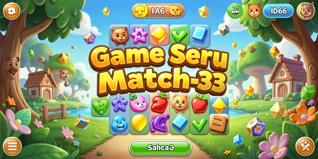 Contoh menarik gameplay <strong>ID66</strong> dalam tantangan Match-3 yang seru.