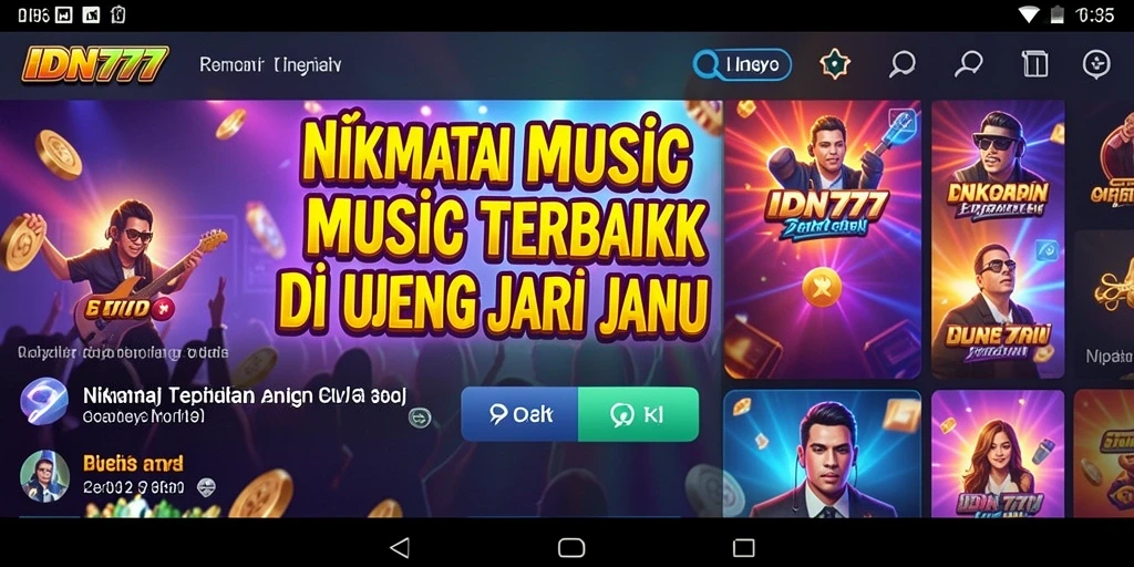 Tampilkan gameplay seru mendengar musik dengan IDN777.