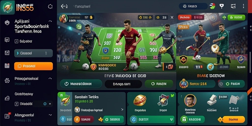 Tampilan gameplay Sportsbook INS55 yang menarik dan interaktif.