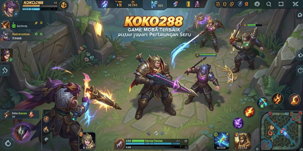 Tampilan aksi seru dalam permainan MOBA KOKO288