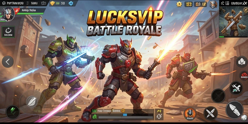Gameplay intens Battle Royale di LUCKSVIP dengan aksi mendebarkan.
