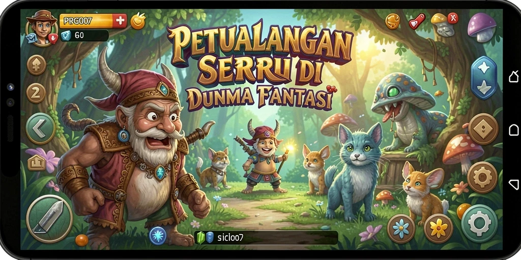 Tampilan gameplay seru dari PRG007 yang memukau.