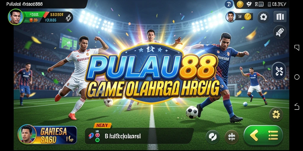 Tampilan gameplay seru dari PULAU88 dalam pertandingan olahraga.