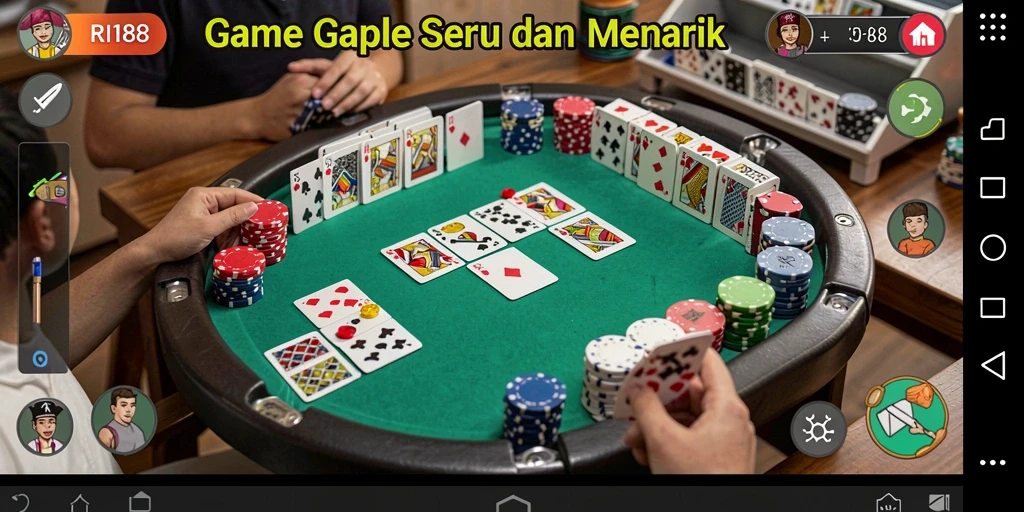 Gameplay seru RI188 dengan dominonya yang menarik.