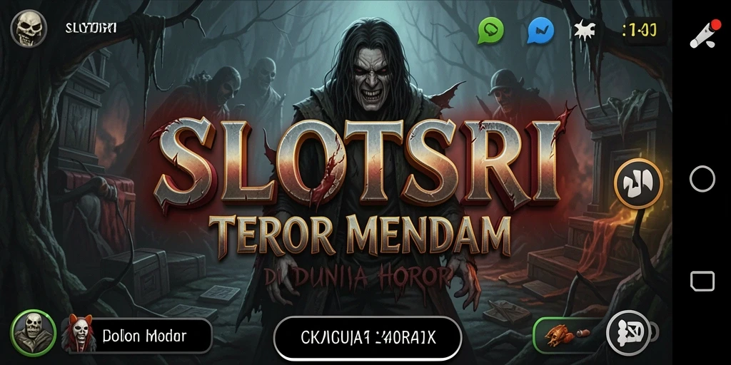 Gameplay SLOTSRI dengan suasana kelam dan menegangkan.