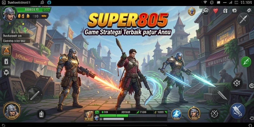 Tampilan gameplay mengesankan dengan strategi mendalam.