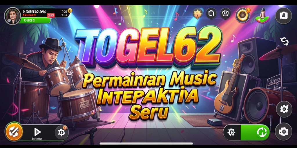 Tampilan gameplay seru dalam TOGEL62 yang menampilkan interaksi musik.